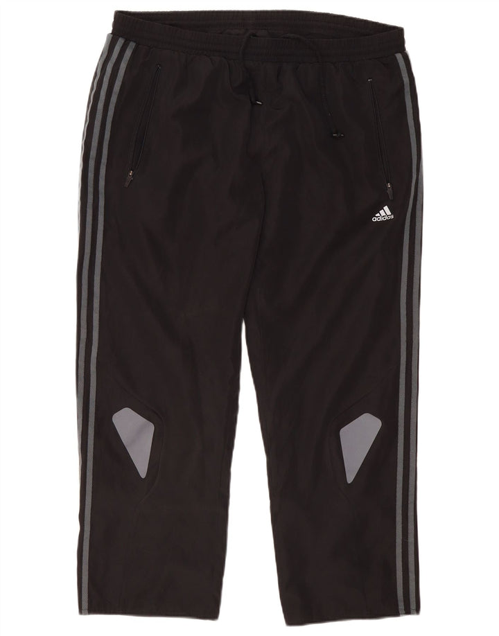 Adidas Damen Climacool Crop Trainingshose UK 16 Large Schwarz