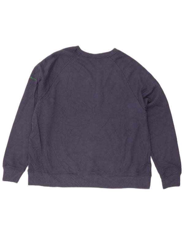 COLUMBIA Damen-Sweatshirt mit lockerer Passform, Grafik, UK 20 2XL, Marineblau