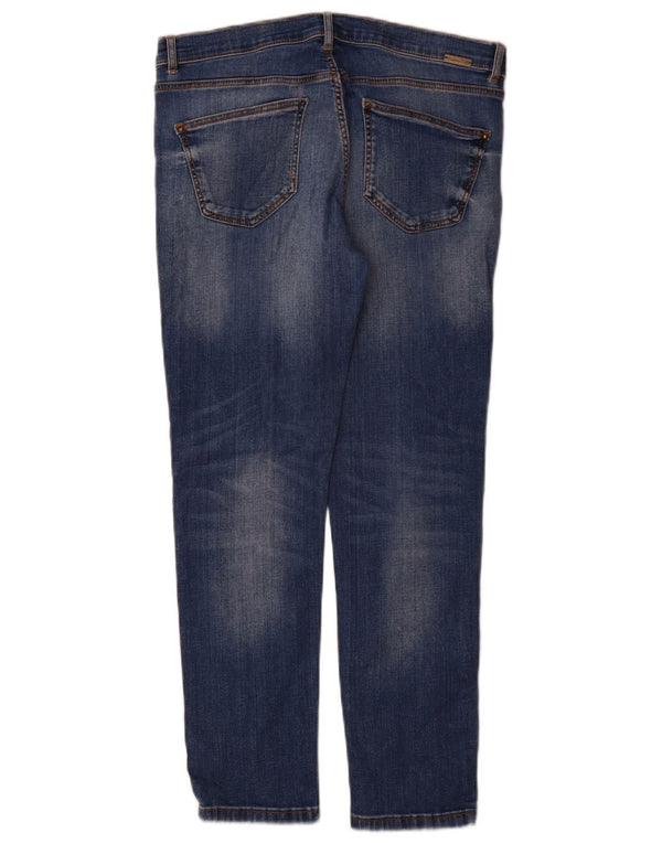 Massimo Dutti Damen Casual Fit Skinny Jeans EU 38 Small W30 L27 Blau