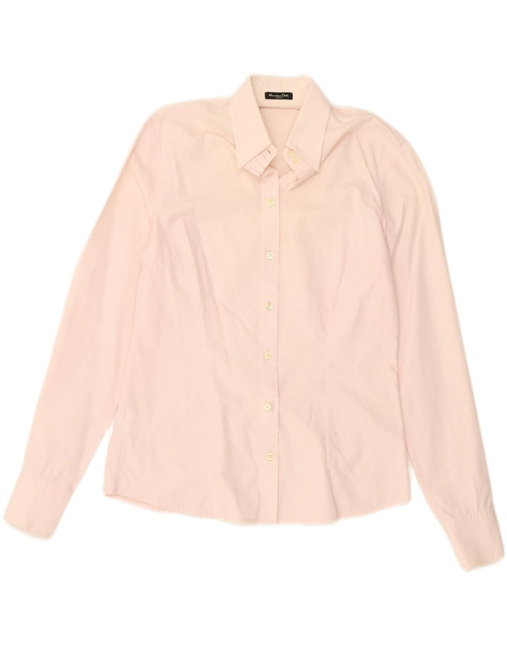 MASSIMO DUTTI Womens Shirt EU 38 Medium Pink Cotton Vintage Massimo Dutti and Second-Hand Massimo Dutti from Messina Hembry 