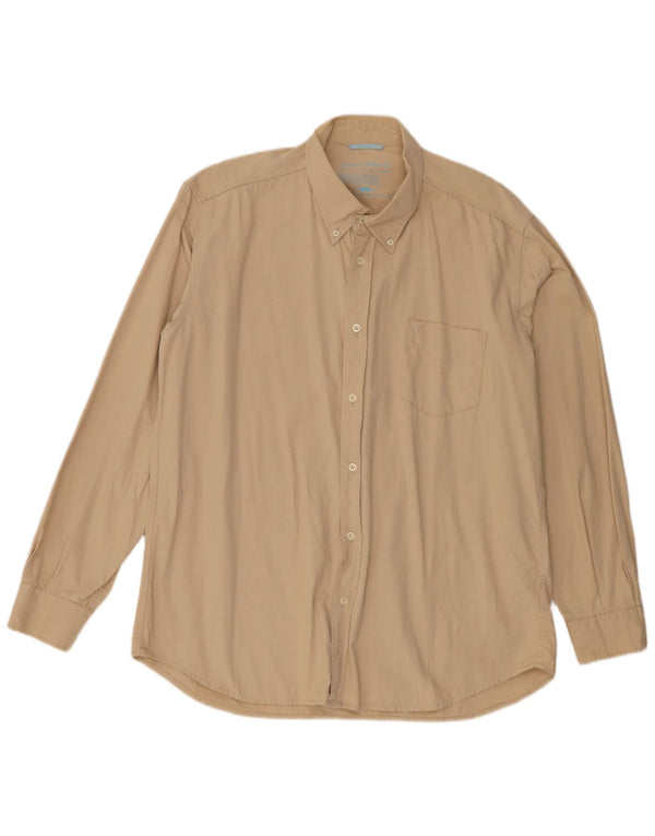 Carrera Herrenhemd 2XL Beige Baumwolle