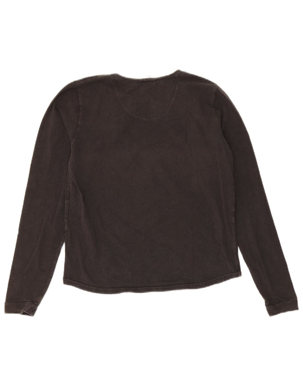 Nike Damen Top Langarm US 4/6 Small Schwarz Baumwolle