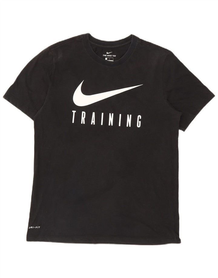 Nike Herren Dri Fit Graphic T-Shirt Top Large Schwarz