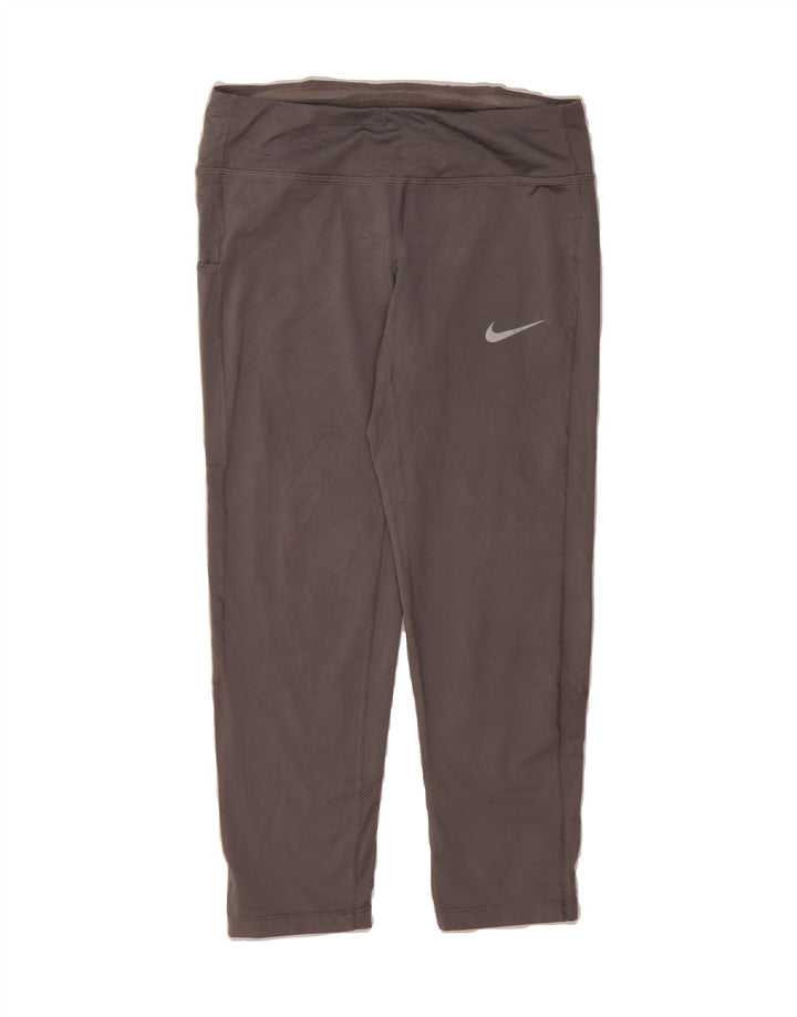 NIKE Womens Dri Fit Capri Leggings UK 8 Small  Grey Polyester Vintage Nike and Second-Hand Nike from Messina Hembry 