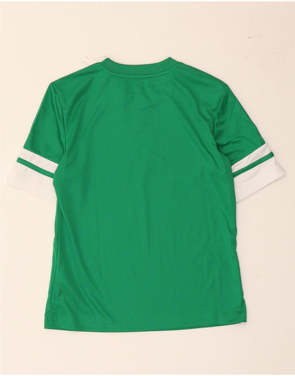 Adidas Aeroready T-Shirt für Jungen, 9–10 Jahre, grünes Farbblock-Polyester