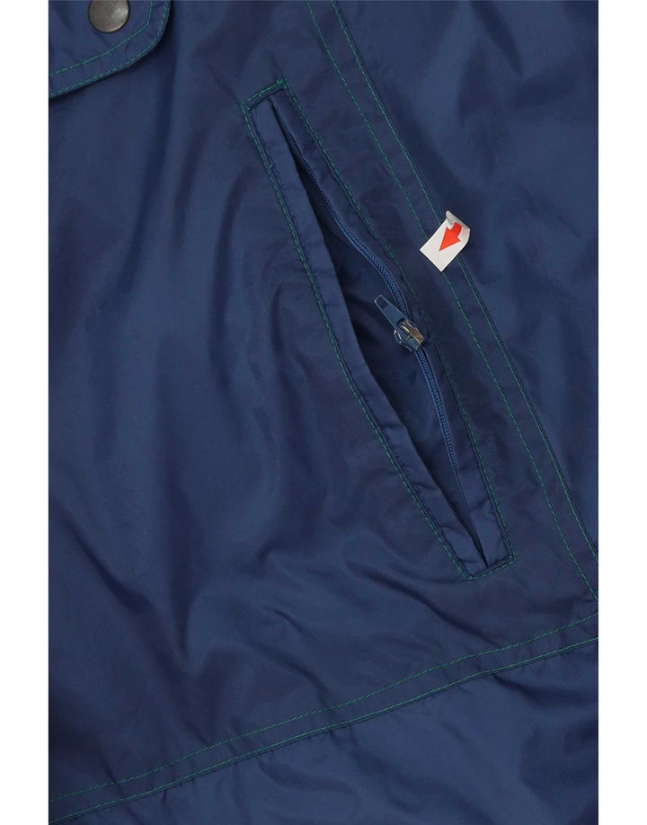Marcel Clair Herren-Regenjacke mit lockerer Passform, UK 42, XL, Marineblau, Farbblock