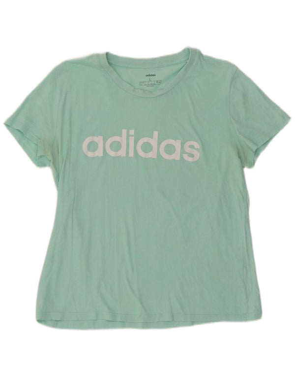 ADIDAS Damen Grafik T-Shirt Top UK 16/18 Large Grün