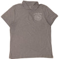 Nike Herren-Poloshirt mit Grafik, groß, grau gefleckte Baumwolle