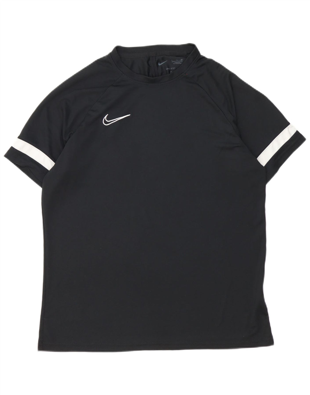 Nike Herren Dri Fit T-Shirt Top XL Schwarz Farbblock