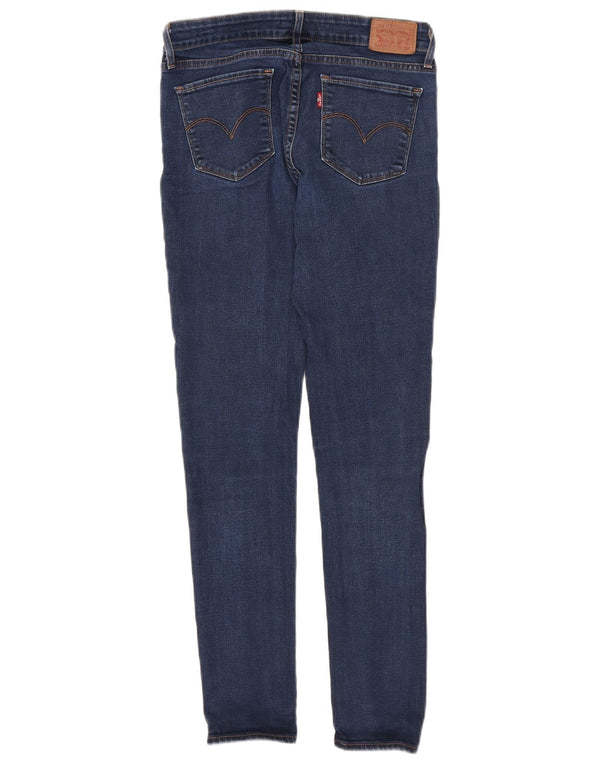 Levi's Damen 711 Skinny Jeans W27 L29 Marineblaue Baumwolle