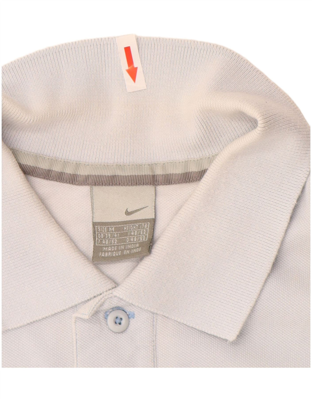 Nike Herren Poloshirt UK 39/41 Mittelblaue Baumwolle