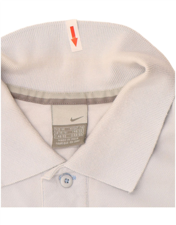Nike Herren Poloshirt UK 39/41 Mittelblaue Baumwolle