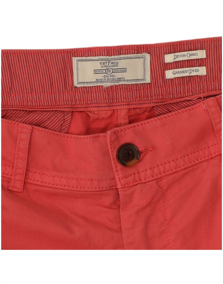 Fat Face Damen Devon Slim Chino Hose W30 L26 Rot
