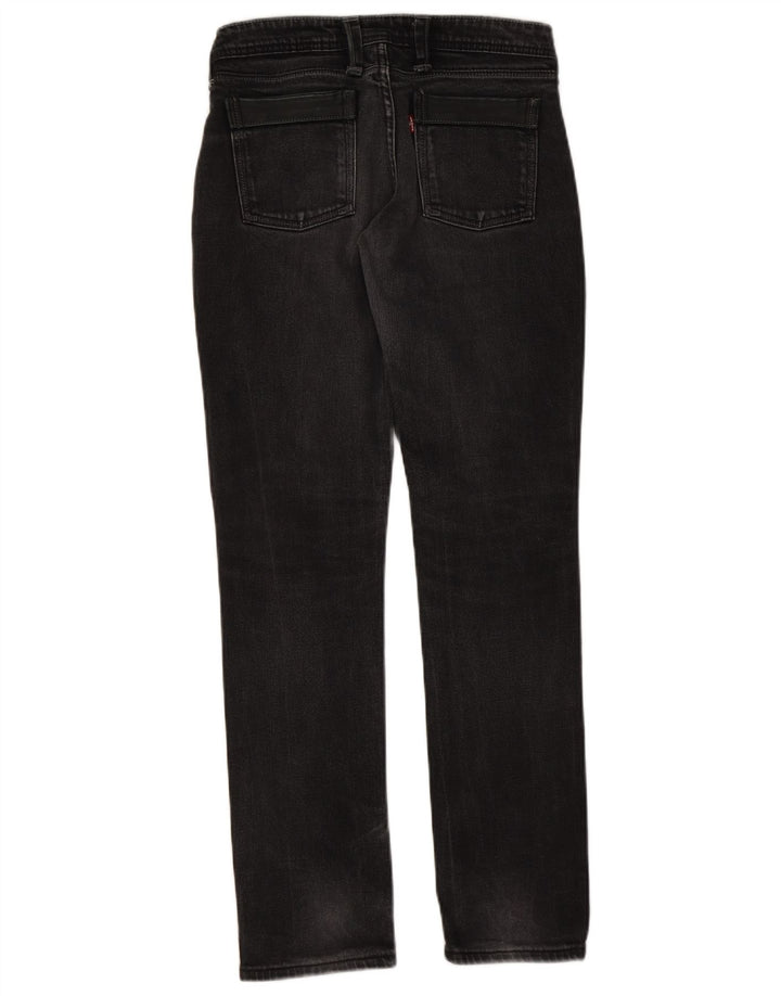 LEVI'S Damen Slim Jeans W31 L32 Schwarze Baumwolle