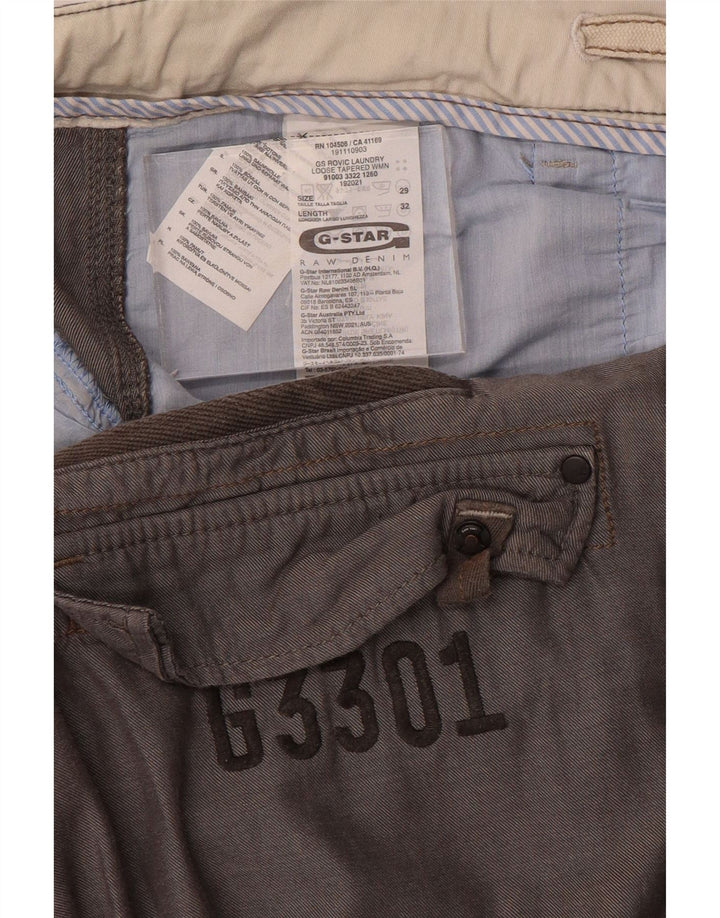 G-Star Herren Slim Cargohose W29 L32 Graue Baumwolle
