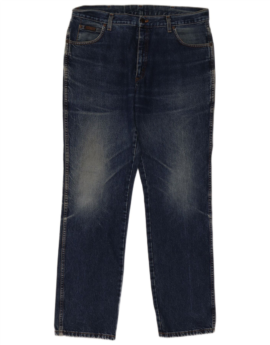 Wrangler Herren Texas Straight Jeans W38 L34 Blaue Baumwolle