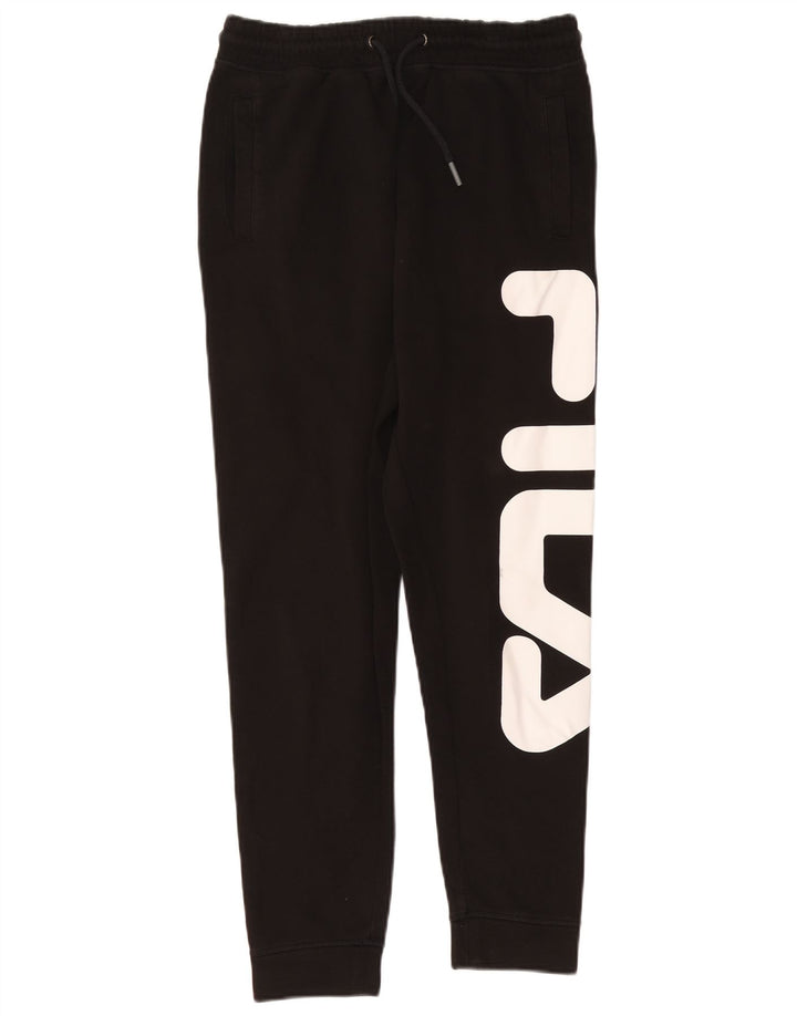 FILA Herren-Trainingsanzughose mit Grafik, mittelschwarz, Baumwolle