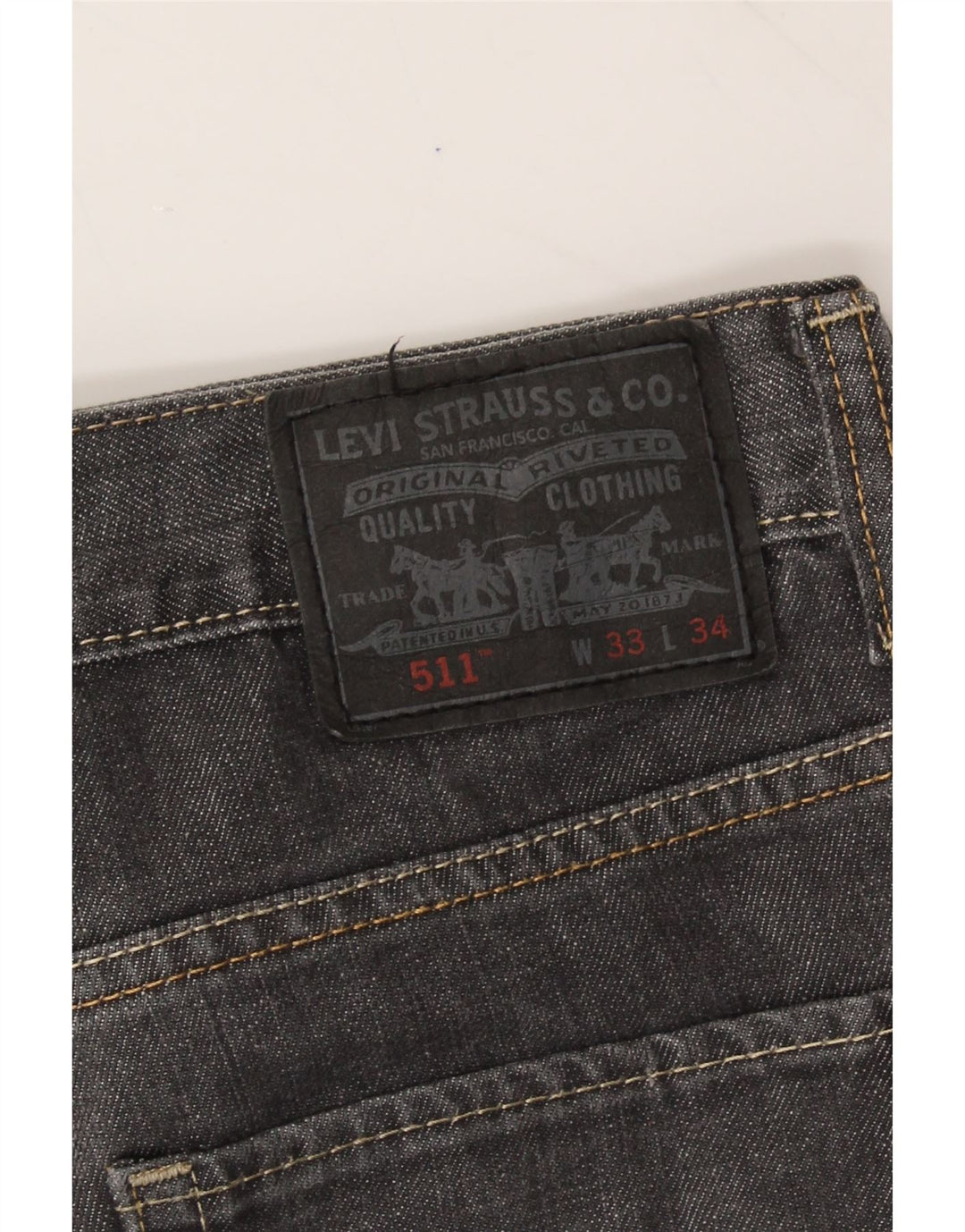 LEVI'S Womens 511 Slim Jeans W33 L29  Grey Vintage Levi's and Second-Hand Levi's from Messina Hembry 