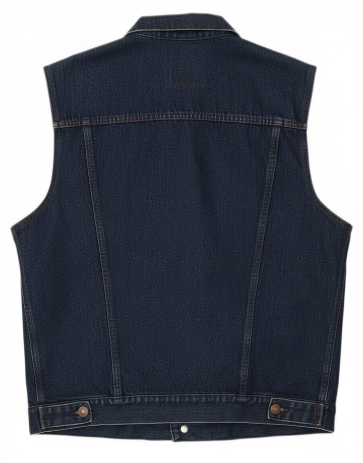 Carrera Herren Jeansweste UK 40 Large Marineblau