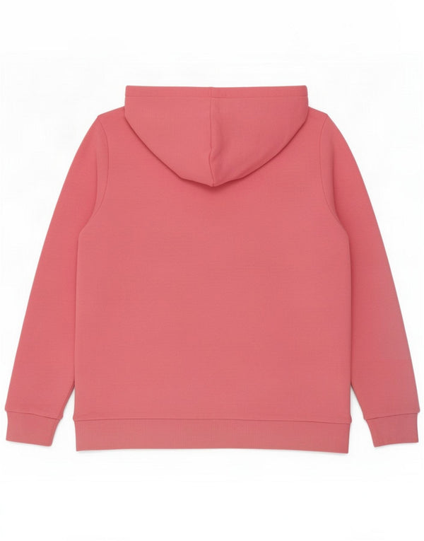Marks & Spencer Damen Kapuzenpullover UK 14 Mittelrosa Baumwolle