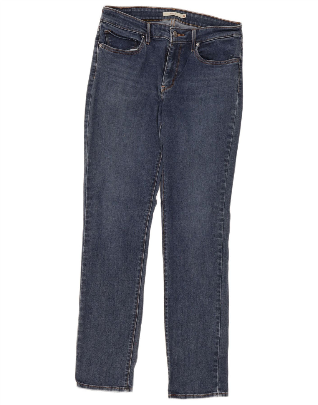 Levi's Damen 712 Slim Jeans W30 L32 Blaue Baumwolle