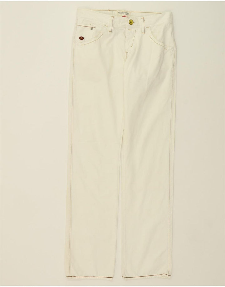 ENERGIE Womens Straight Jeans  W30 L34 White Cotton Vintage Energie and Second-Hand Energie from Messina Hembry 