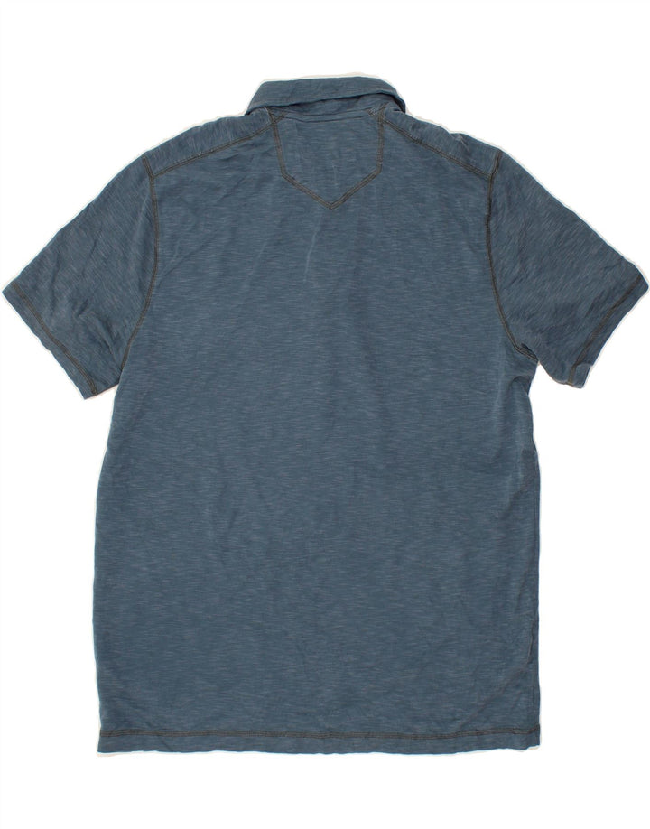 EDDIE BAUER Mens Polo Shirt Large Blue Acrylic Vintage Eddie Bauer and Second-Hand Eddie Bauer from Messina Hembry 