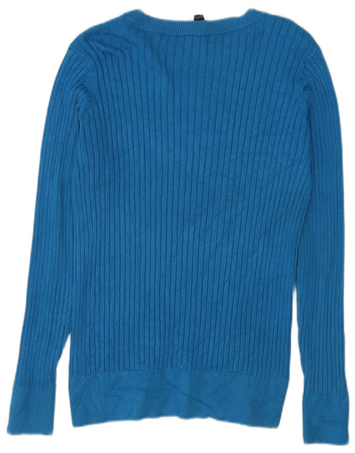 M&Co Damen-Pullover mit U-Boot-Ausschnitt, Gr. 10, Größe S, Blau