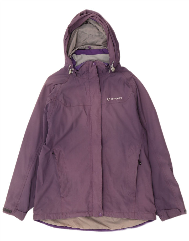 Sprayway wasserdichte Damenjacke mit Kapuze, UK 12, mittelviolett, Polyamid