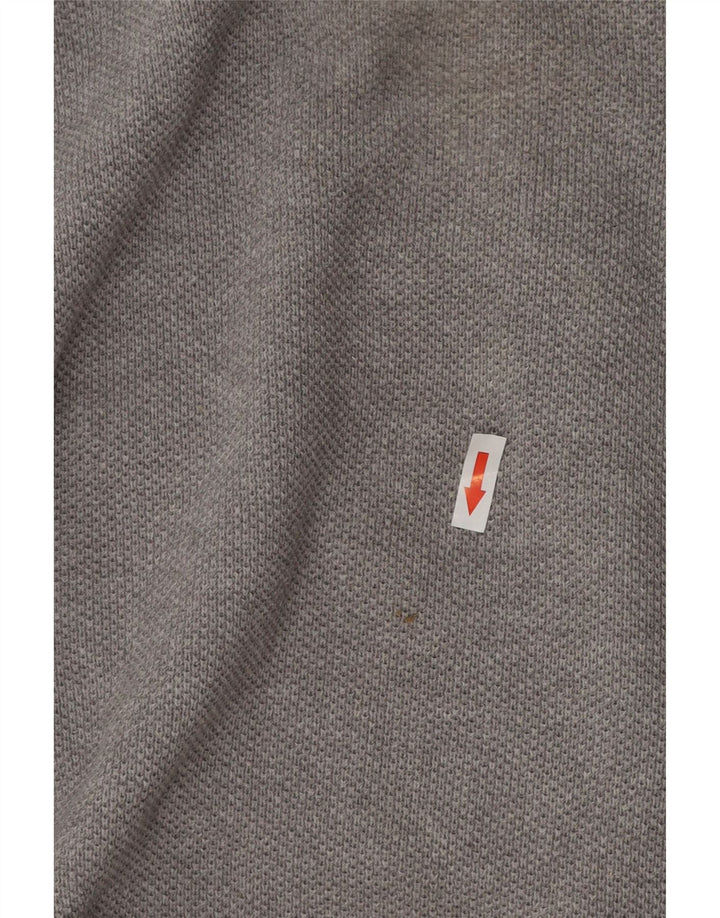 Gant Herren-Pullover mit Rundhalsausschnitt, 3XL, graue Baumwolle