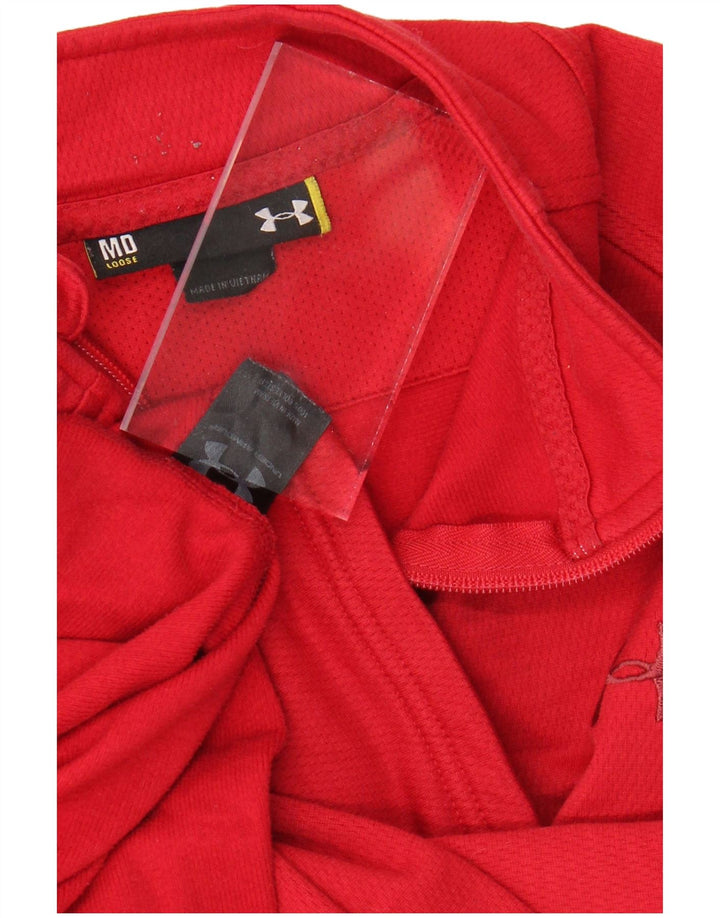 UNDER ARMOUR Damen-Trainingsanzugoberjacke mit lockerer Passform, UK 14, Mittelrot