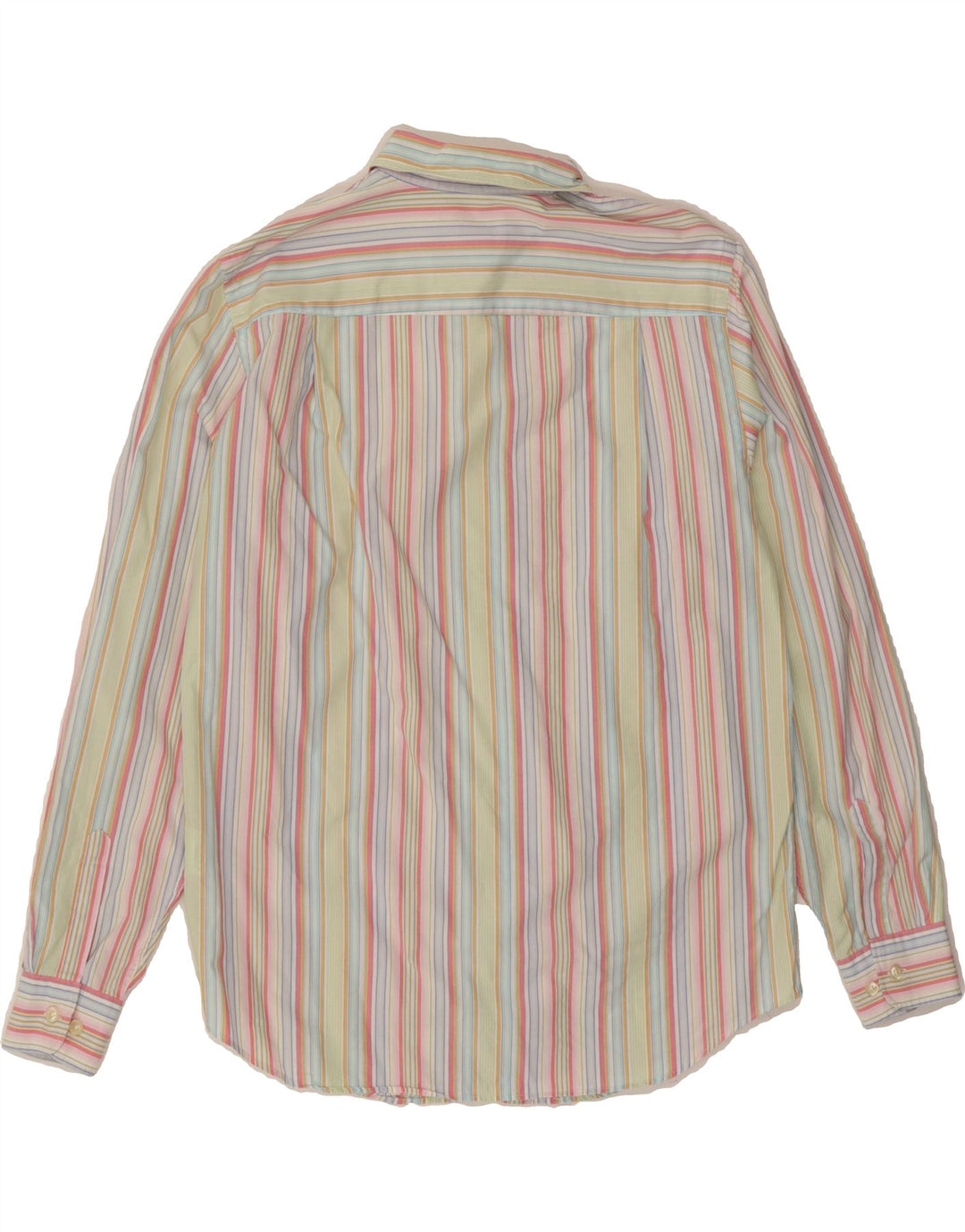 LANDS END Womens Shirt US 8 Medium Multicoloured Striped Cotton Vintage Lands End and Second-Hand Lands End from Messina Hembry 