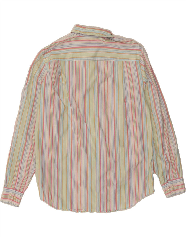 LANDS END Womens Shirt US 8 Medium Multicoloured Striped Cotton Vintage Lands End and Second-Hand Lands End from Messina Hembry 