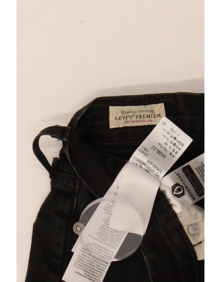Levi's Damen Skinny Jeans W28 L32 Schwarze Baumwolle