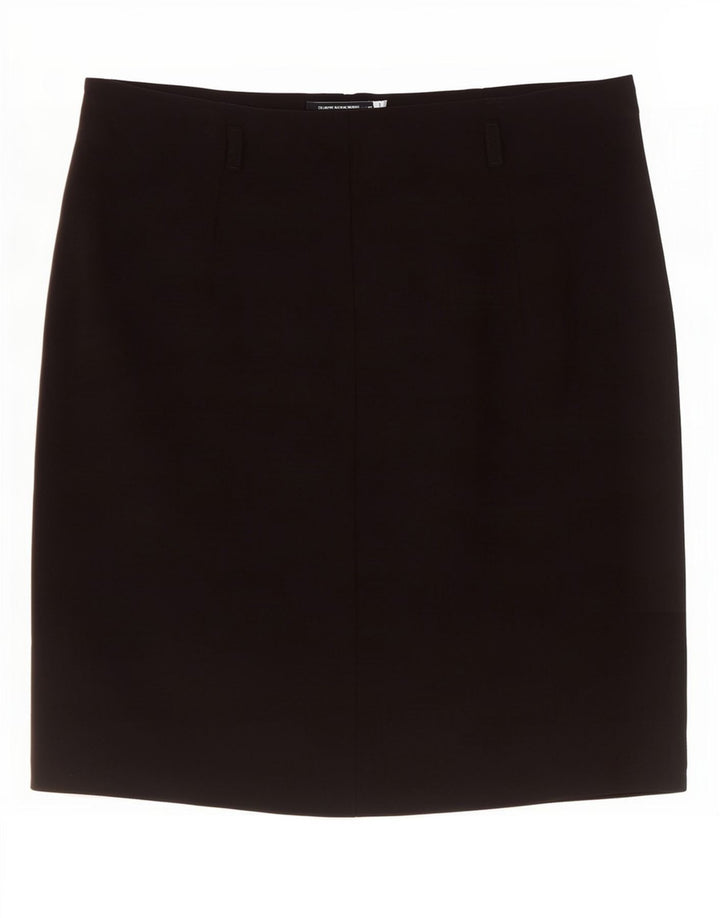 Gerader Rock für Damen von Marks & Spencer, UK 8, Größe S, W28, Schwarz, Polyester