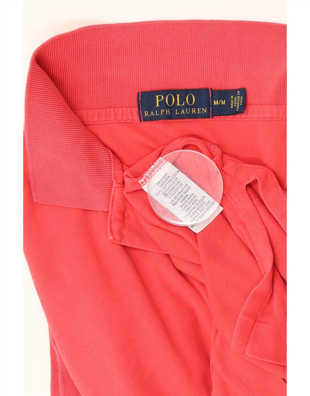 Polo Ralph Lauren Herren-Poloshirt aus mittelroter Baumwolle