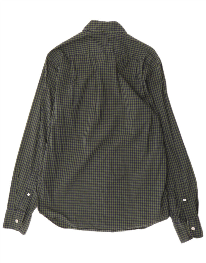 J. CREW Slim-Hemd für Herren, klein, grün kariert, Baumwolle