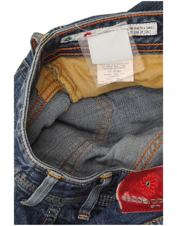 Handgefertigte Slim-Jeans für Damen von Jacob Cohen, W31, L28, blaue Baumwolle