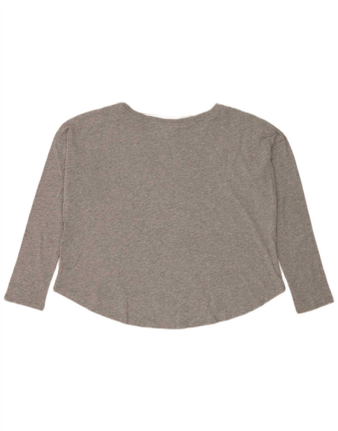 Nike Womens Crop Oversized Graphic Top Langarm UK 18 XL Grau meliert