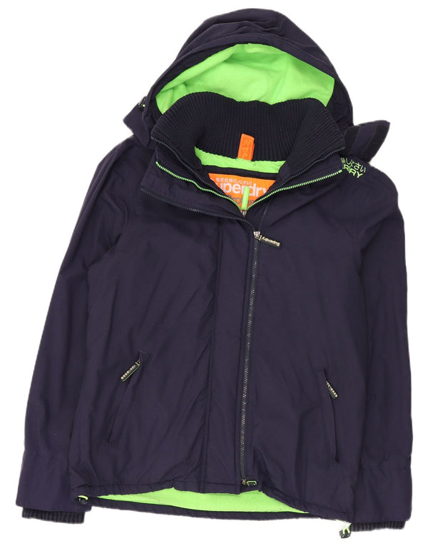 Superdry Herren Windcheater Kapuzen-Windjacke UK 42 XL Marineblau