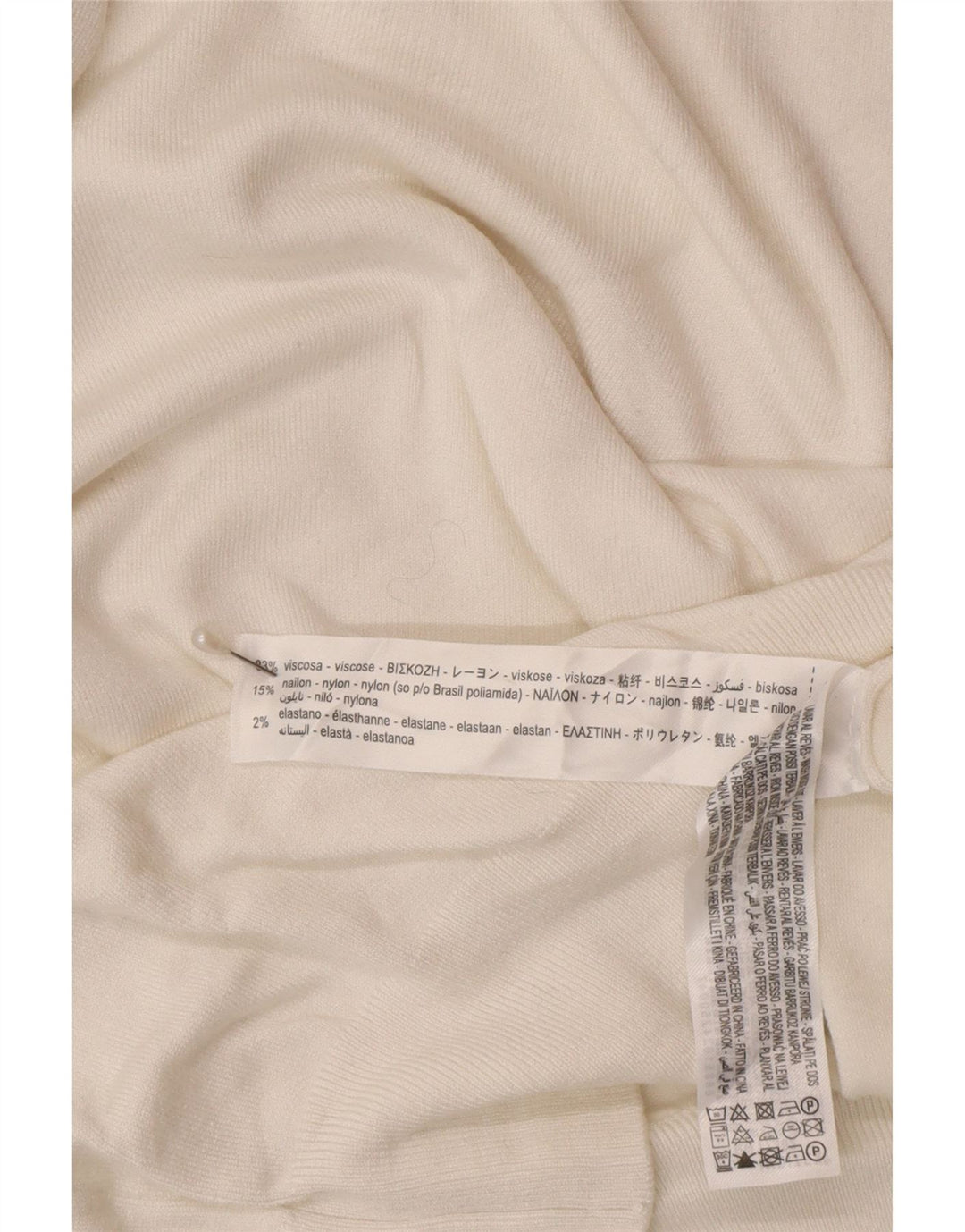 Kurzärmliger Rollkragenpullover von Zara für Damen, Gr. 12, Mittelweiß