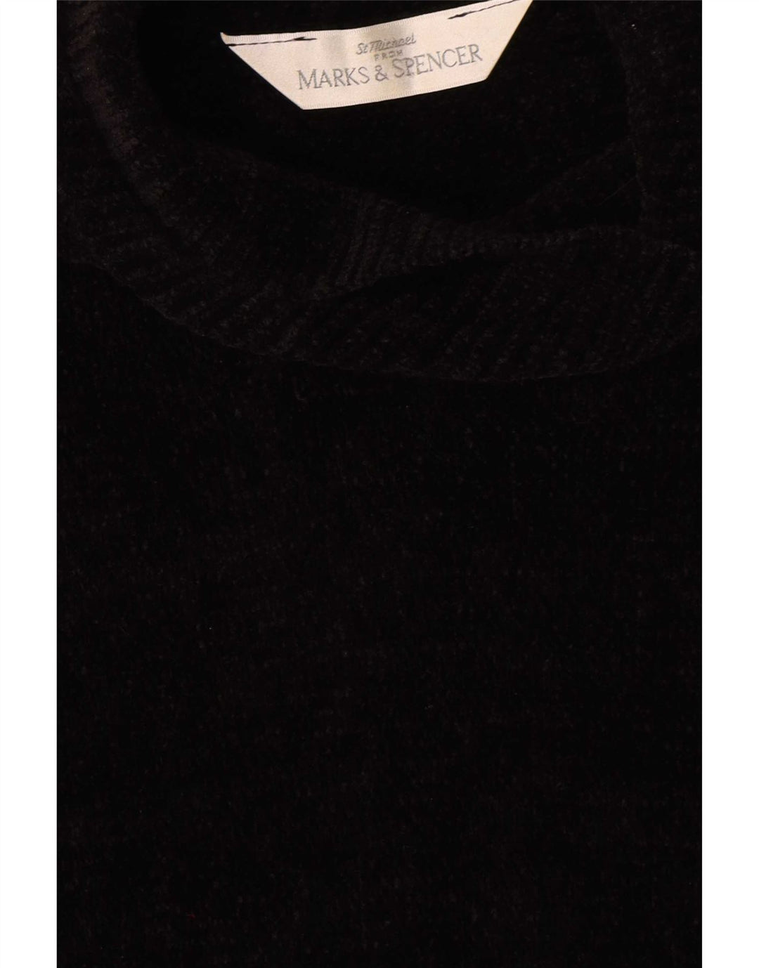 Marks & Spencer Damen Kurzarm-Pulloverkleid UK 12 Medium Schwarz