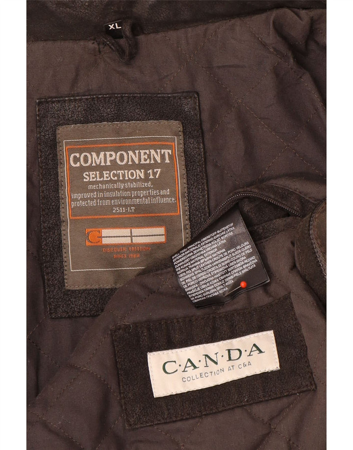 Canda Herren Lederjacke UK 42 XL Braunes Leder