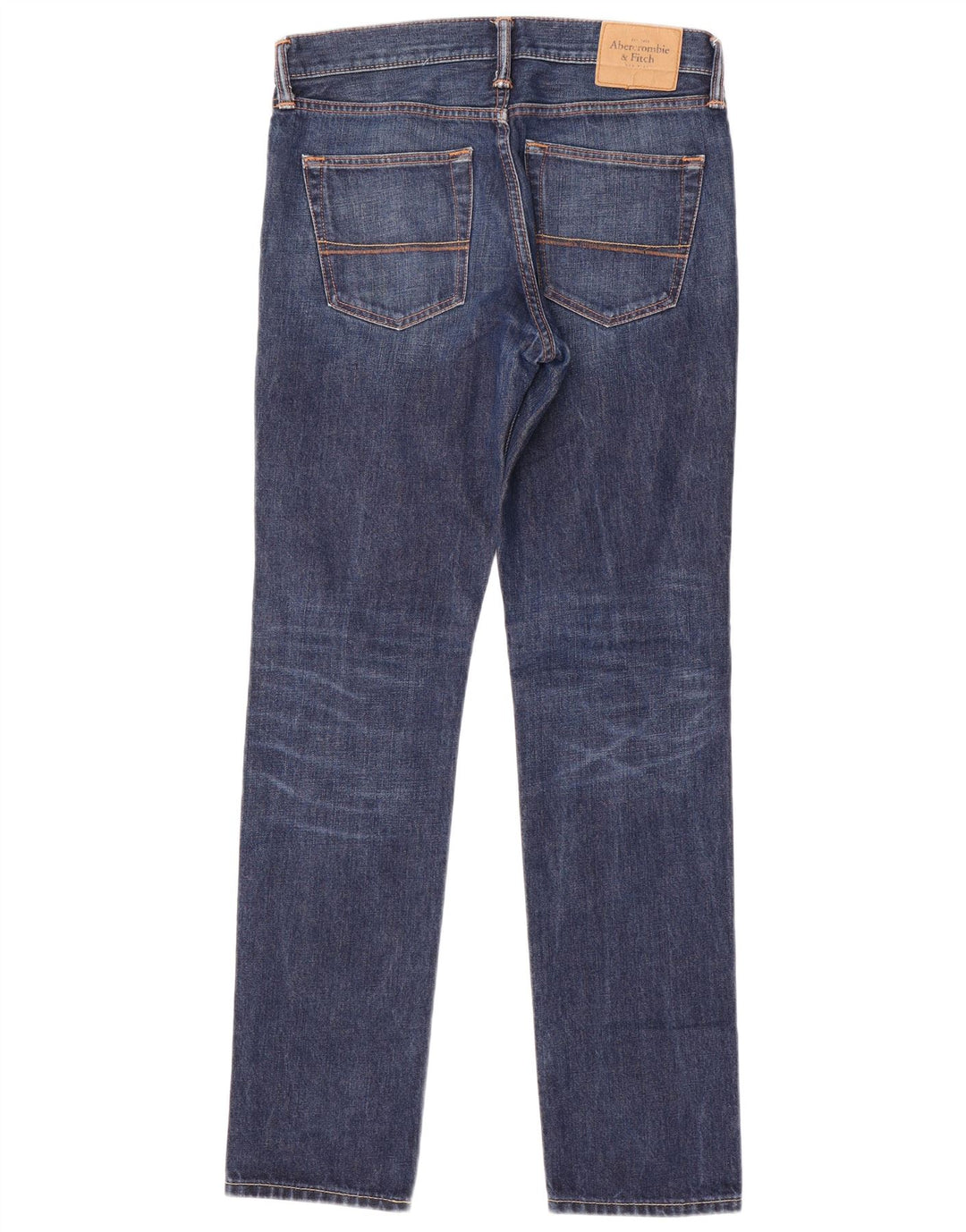 ABERCROMBIE & FITCH Herren Slim Jeans W30 L32 Blaue Baumwolle