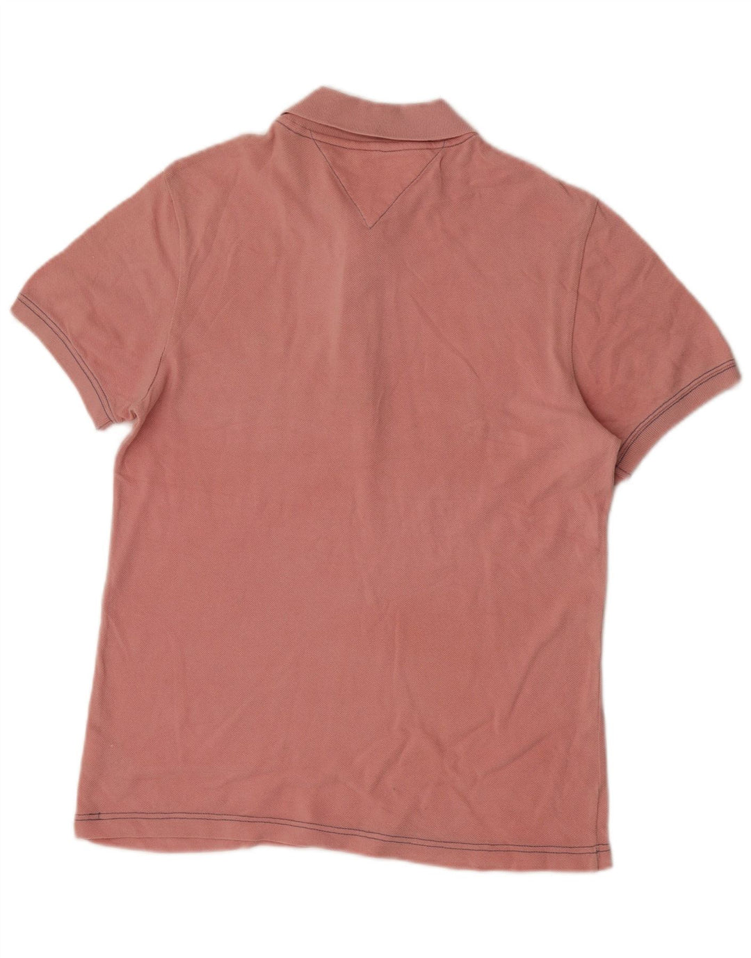 Tommy Hilfiger Herren-Poloshirt aus mittelrosa Baumwolle