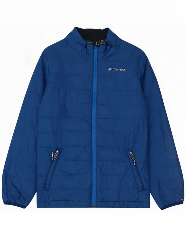 Columbia Wattierte Damenjacke UK 14 Large Blue Nylon
