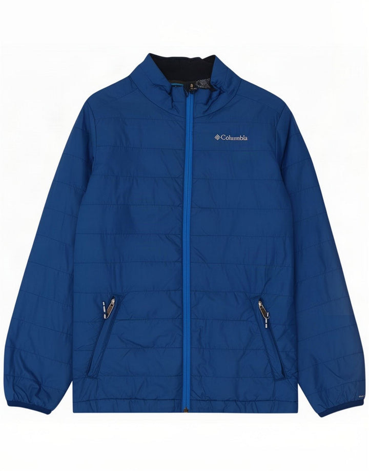 Columbia Wattierte Damenjacke UK 14 Large Blue Nylon