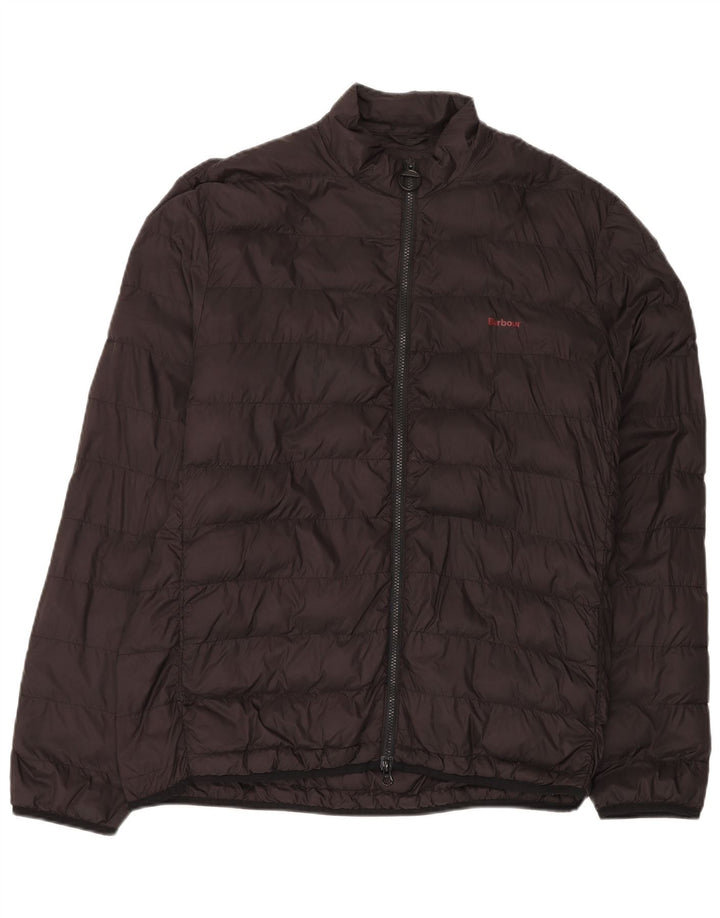Barbour Herren gepolsterte Jacke UK 42 XL Schwarz Polyamid