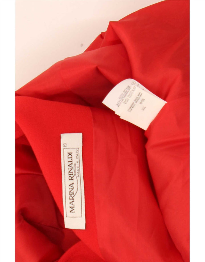 Marina Rinaldi Damen-Blazer mit 1 Knopf, übergroß, Größe 19, klein, Rot