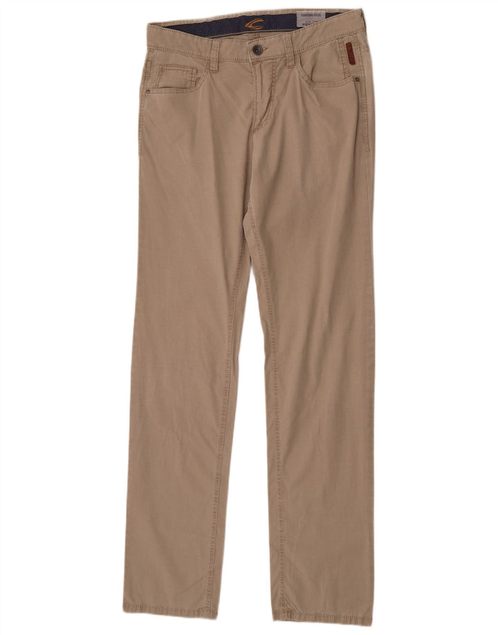 Camel Active Herren-Freizeithose, gerade, W33, L36, Beige, Baumwolle